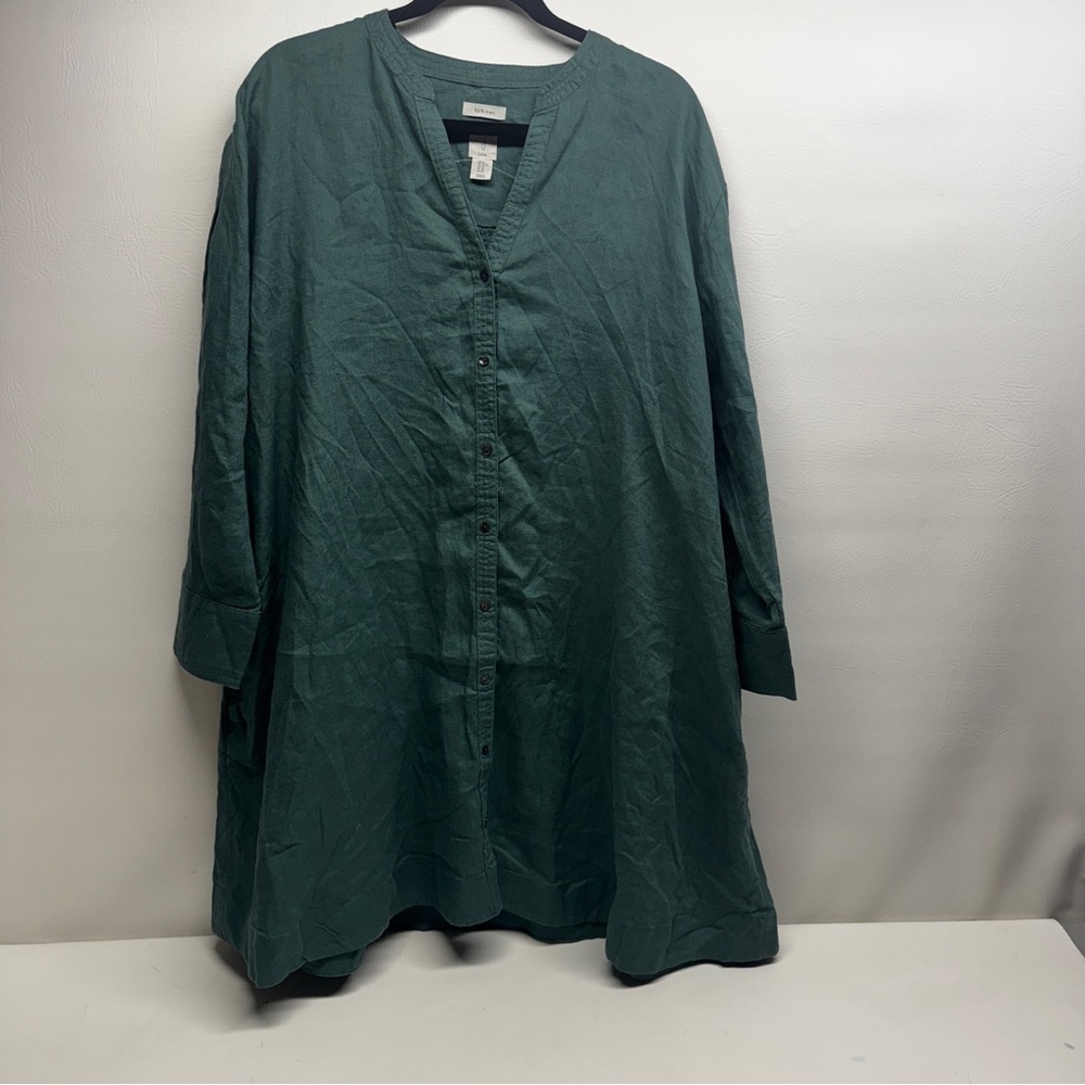 Joie 100% Linenen Oversized Button-down Shirt Dress XL NWOT